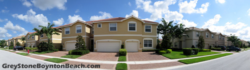A section of attached townhomes is also to be found within Boynton Beach's Greystone.